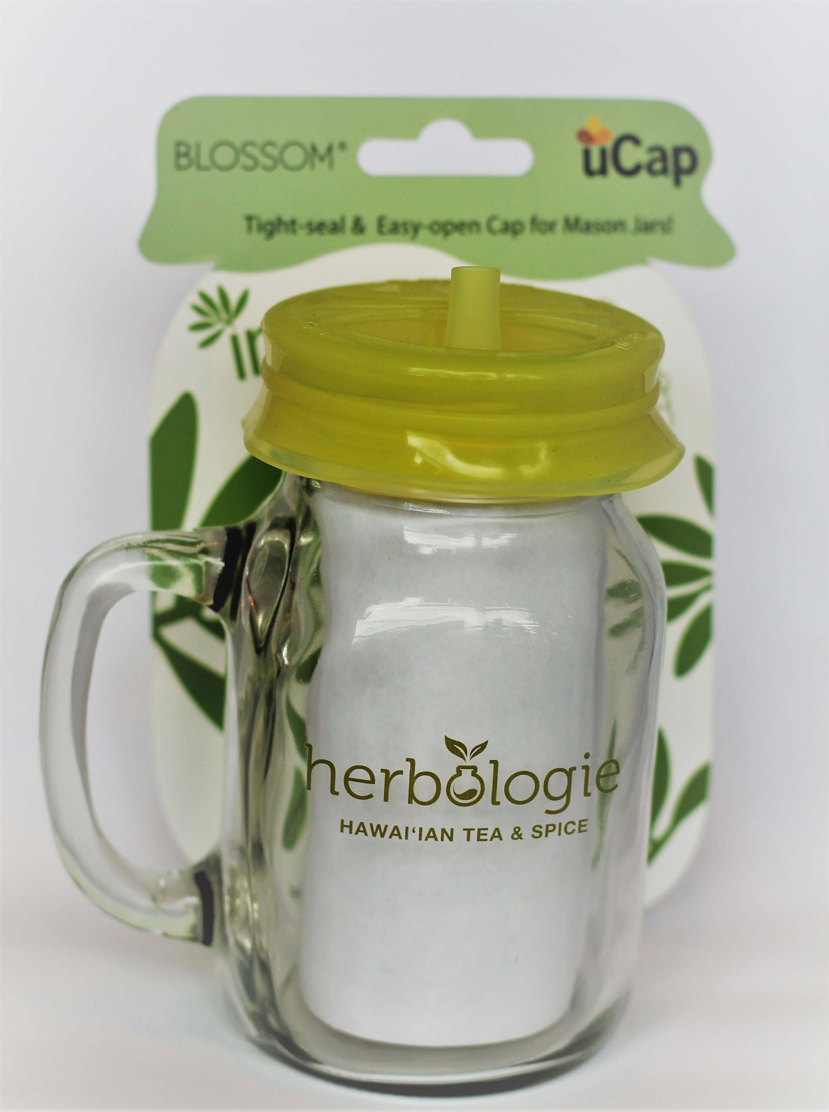 Blossom Silicone Mason Jar lid with straw – Herbologie